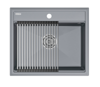 Комплект: Мойка STEPIA 60 + ролл-мат STEP PM115951-GRM+R375-BS