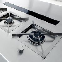 Вытяжка DOWNDRAFT GLASS BLACK 90